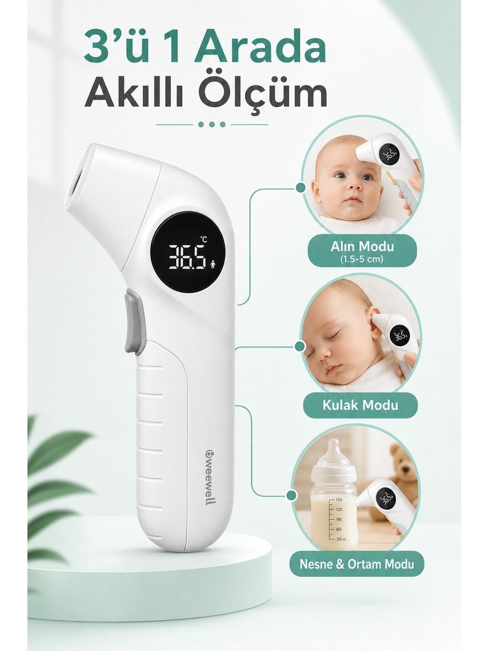 Ateş Ölçer...Dıjital Kızılötesi Alın ve Kulak Term