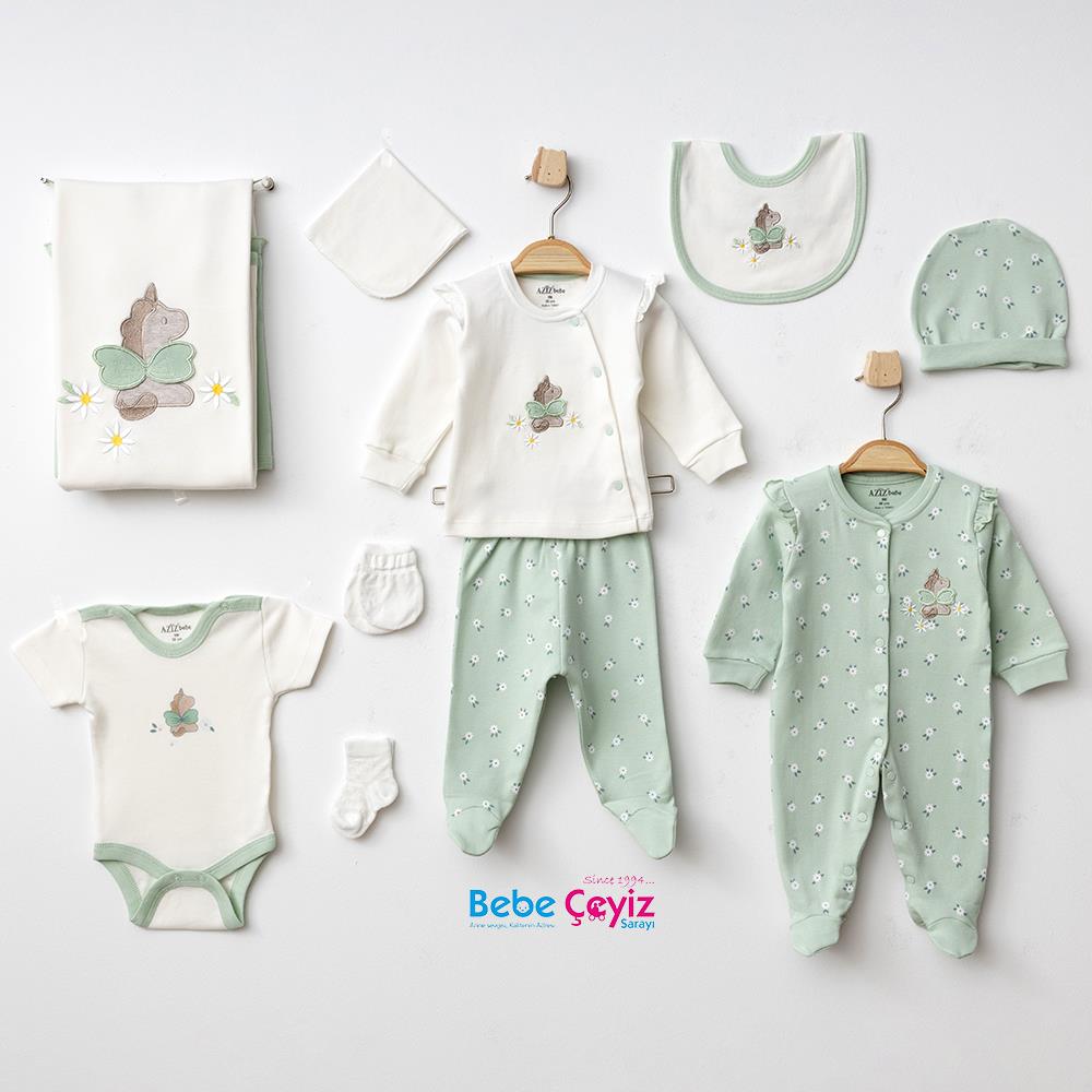 AZİZ BEBE 10 Parça Hastane Çıkışı (0+ Ay)
