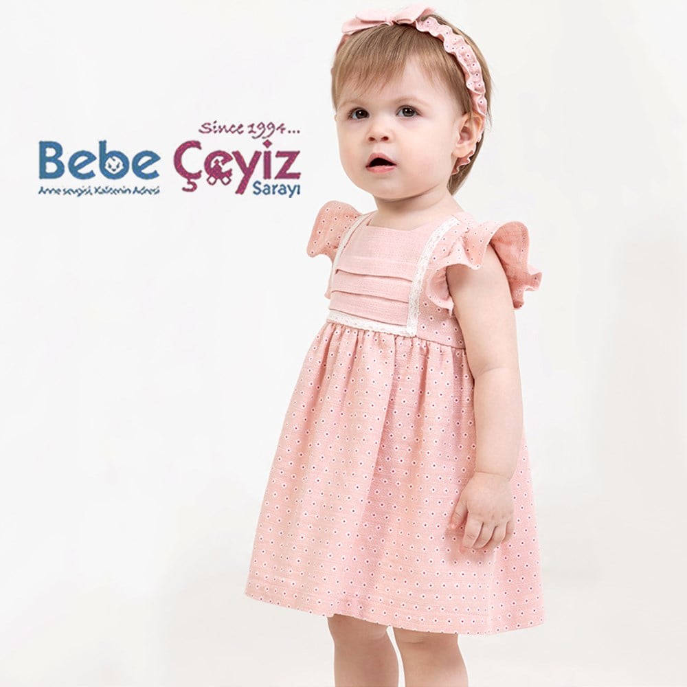BABY ROSE Kare Desen Elbise  