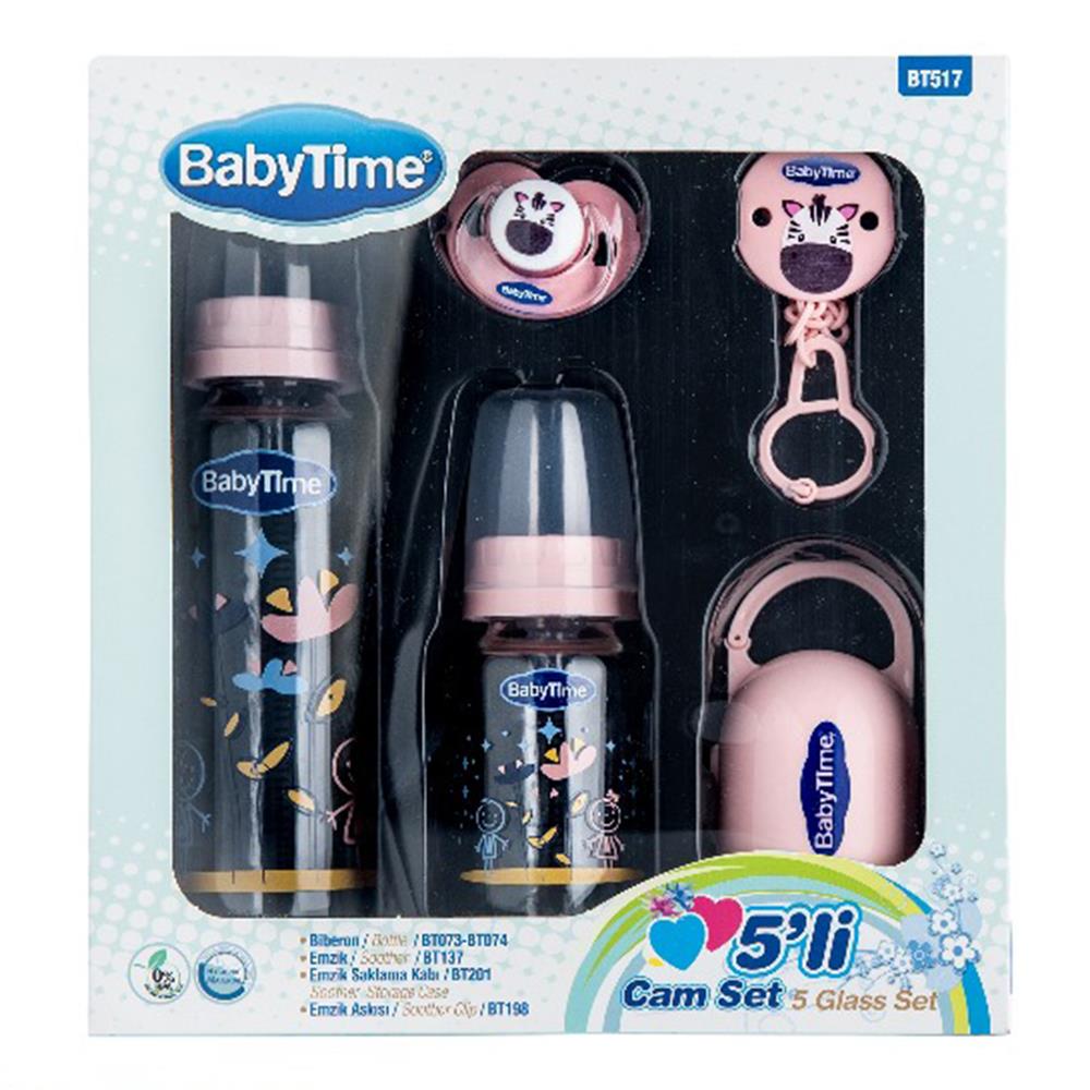 Baby Time 5'li Cam Biberon Seti