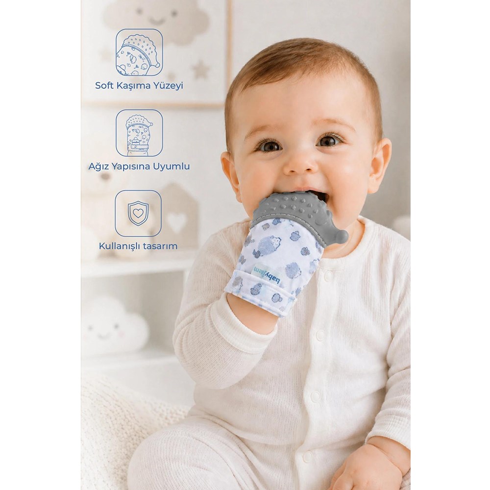 BABYJEM Diş Kaşıyıcı Eldiven Kirpi