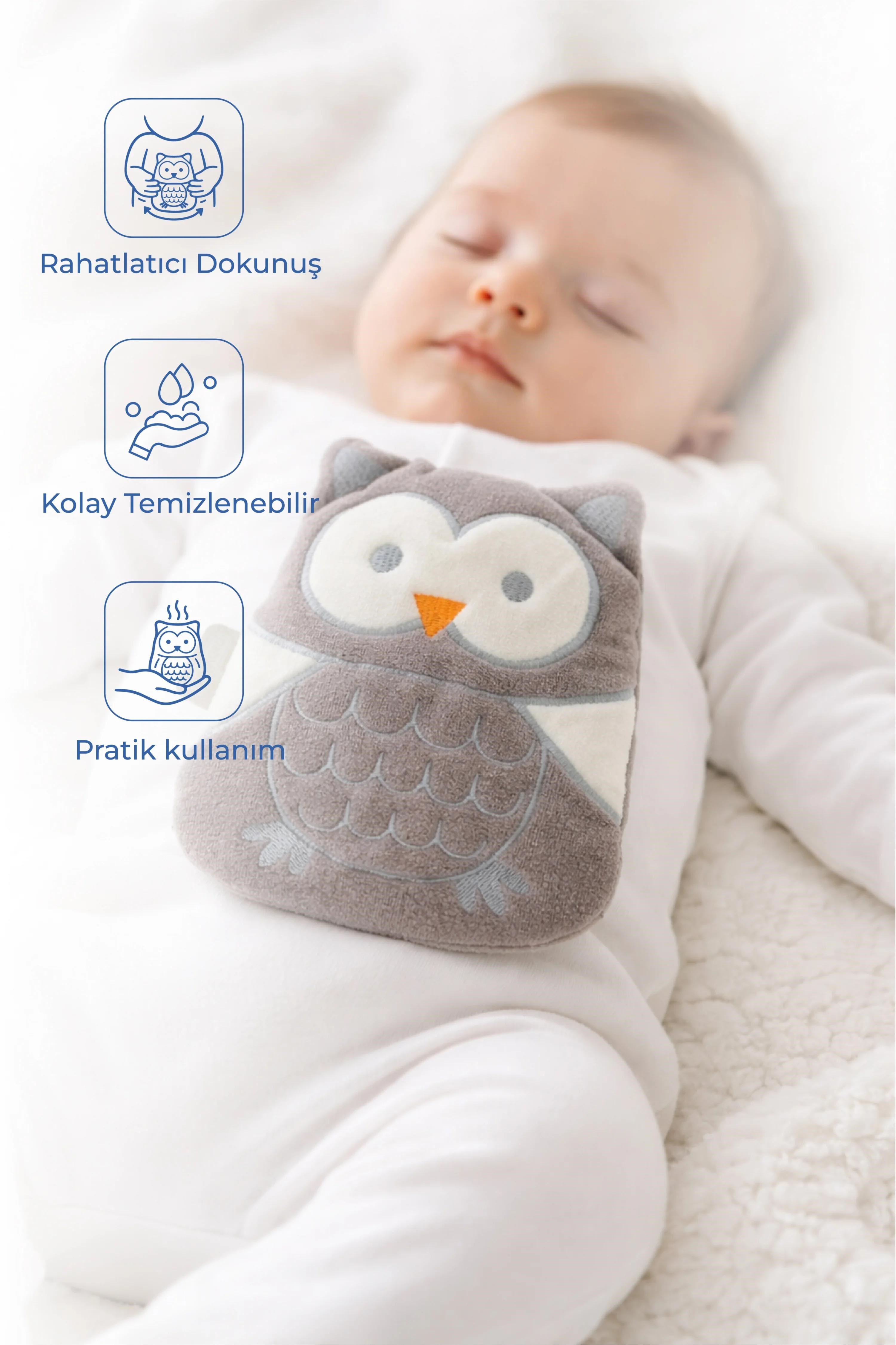 Babyjem Yastık. Kiraz Çekirdekli Kadife Baykuş