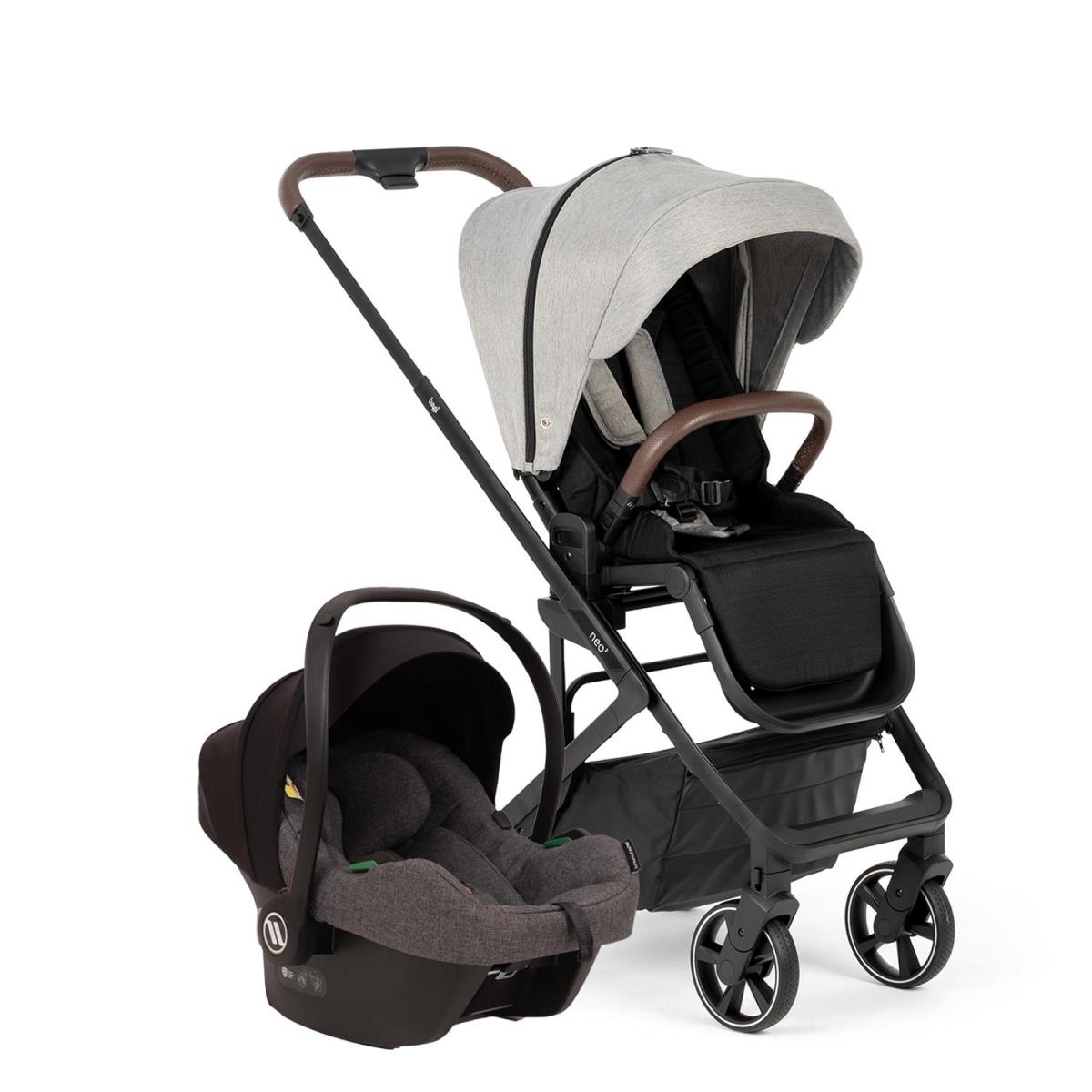 Bagi Neo 2 Bebek Arabası Greyson - Bagi Capsule i-Size Oto Koltuğu Gri Travel Sistem