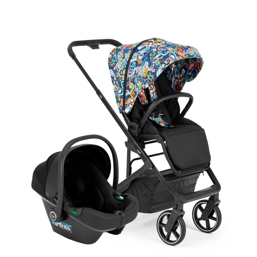 Bagi Neo Big ( Özel Büyük Neo ) Multicolor Araba & Capsule i-Size ( Siyah ) Oto Koltuğu