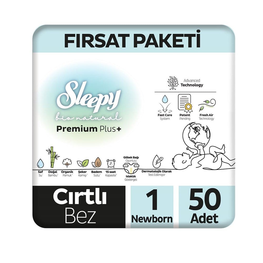 Bebek Bezi...1 No Bio Natural Fırsat 50Li