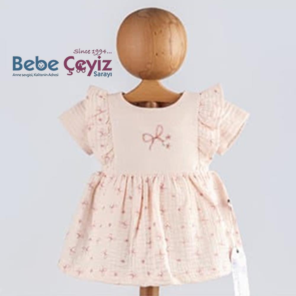 BEBESSİ Badi Spring Time Elbise  ( Pembe )