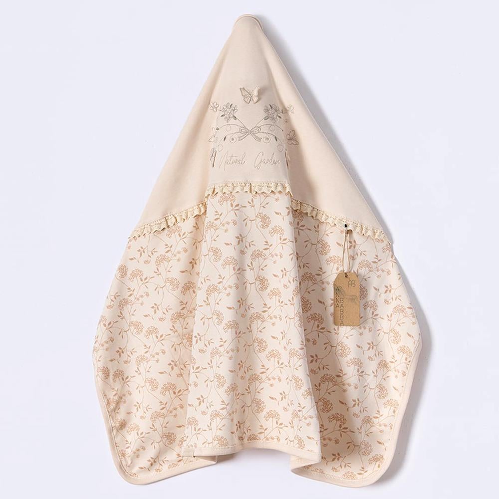 BEBESSİ Penye Butterfly Battaniye ( Bej )