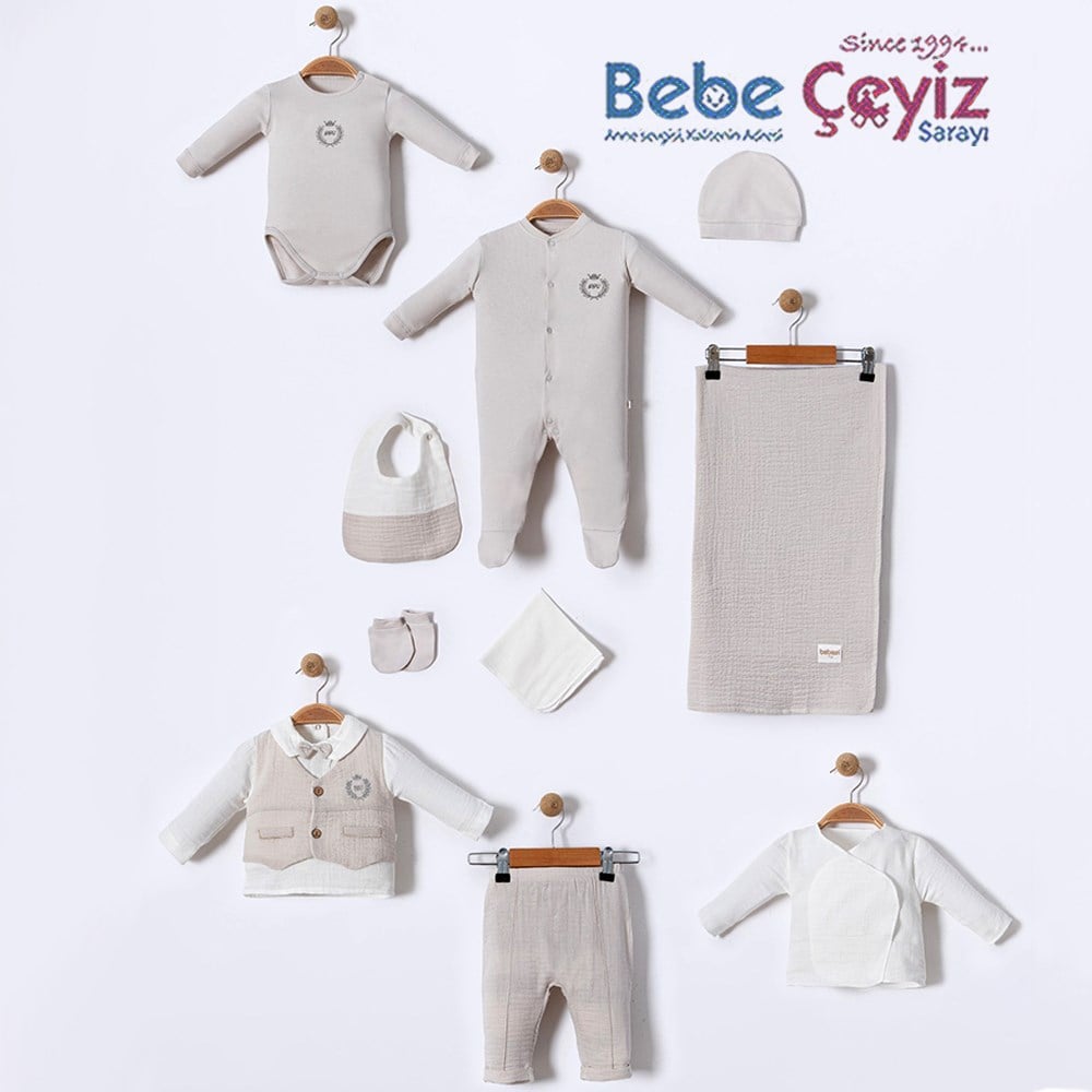 BEBESSİ Set My Baby King 10'lu Hastane Çıkışı ( Gri )