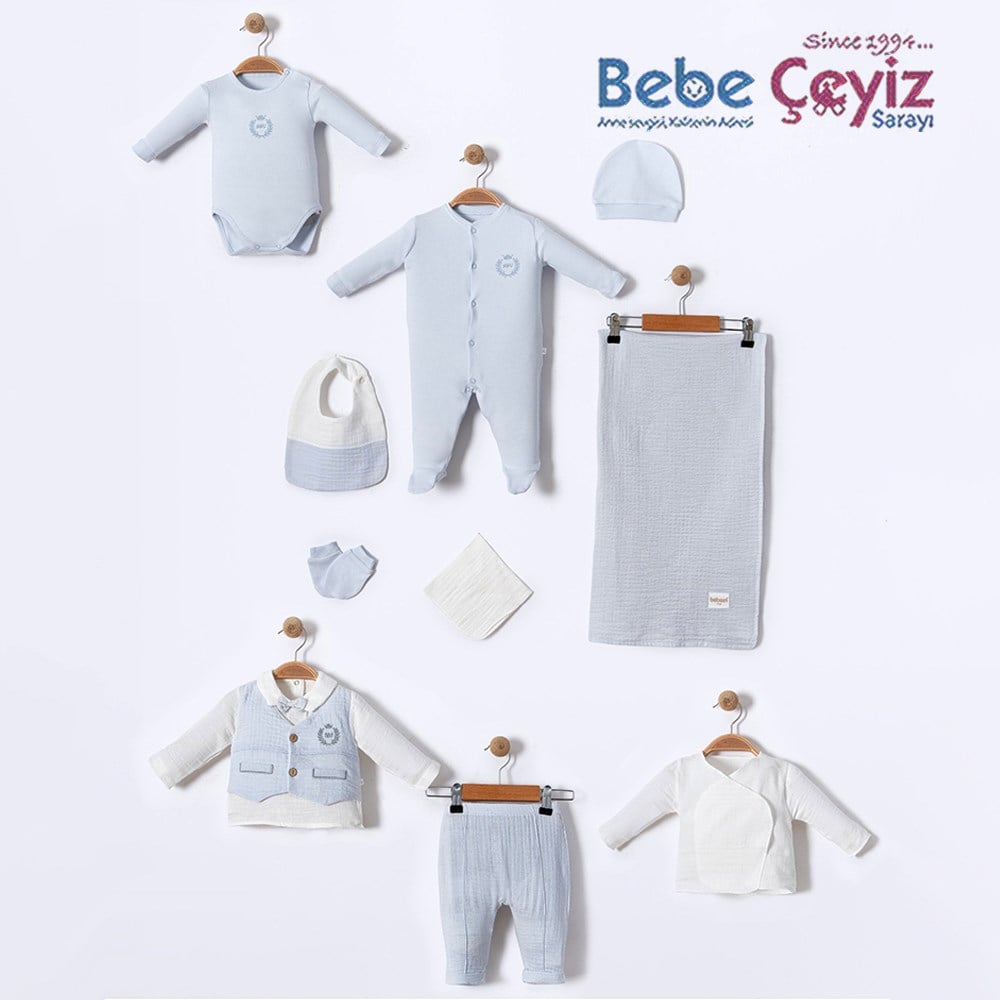 BEBESSİ Set My Baby King 10'lu Hastane Çıkışı ( Mavi )
