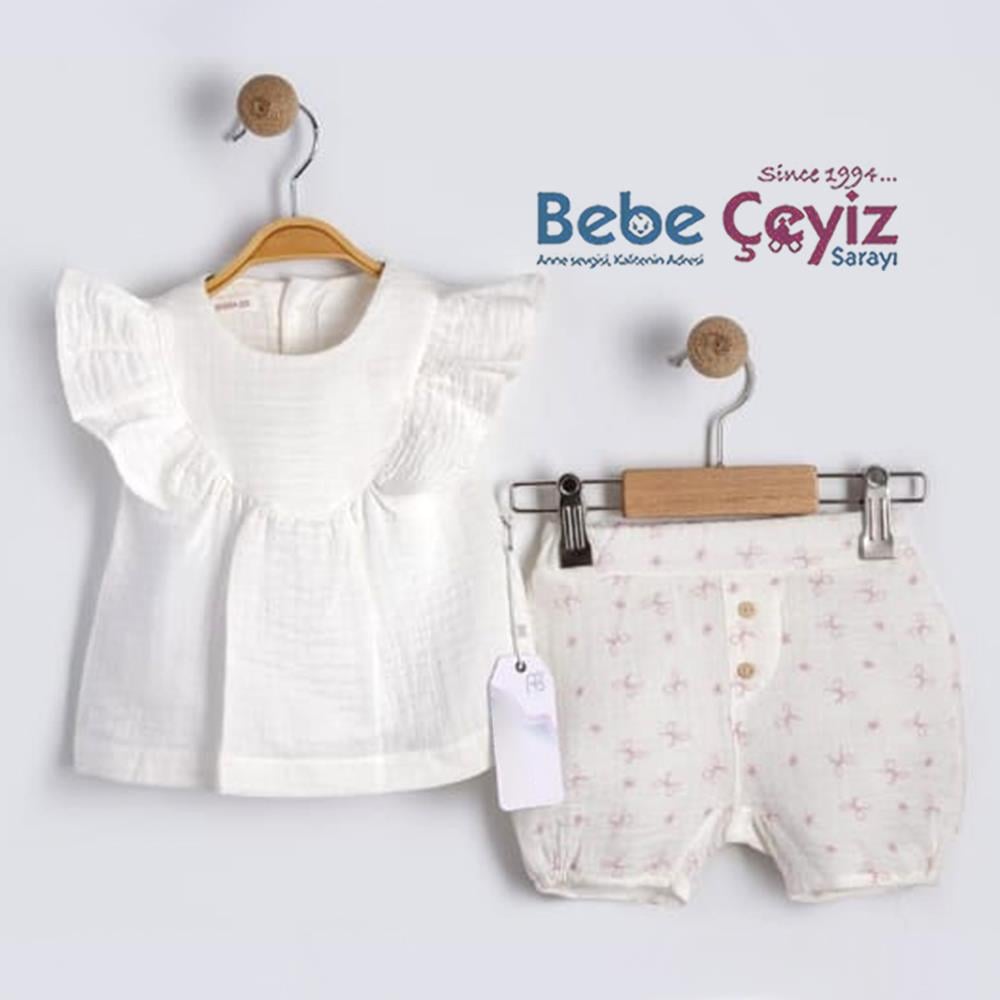 BEBESSİ Spring Time 2'li Takım ( Ekru )