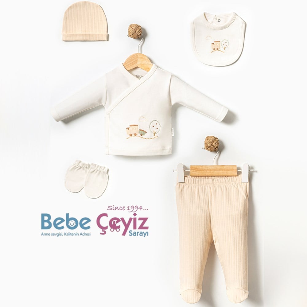 BEBİTOF Masal Treni 5'li Hastane Çıkışı ( Bej )