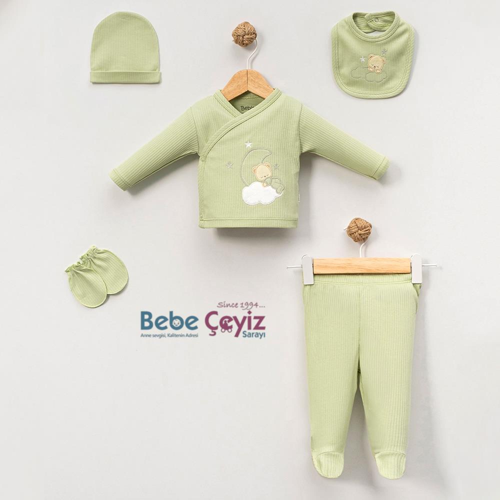 BEBİTOF Sweat Dreams  5'Li Hastane Çıkışı ( Küf Yeşili )