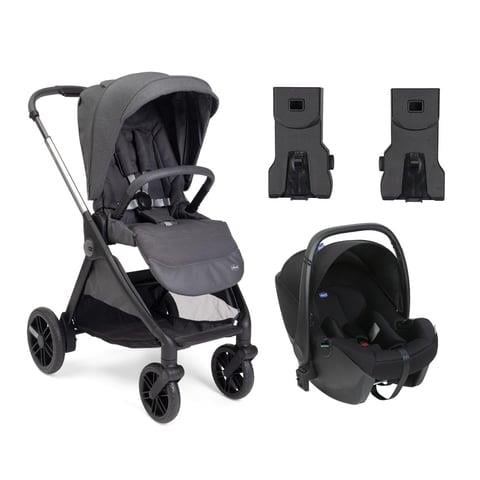 Bellagıo Bebek Arabası Black Satın &  Korry Essential Oto Koltuğu Siyah