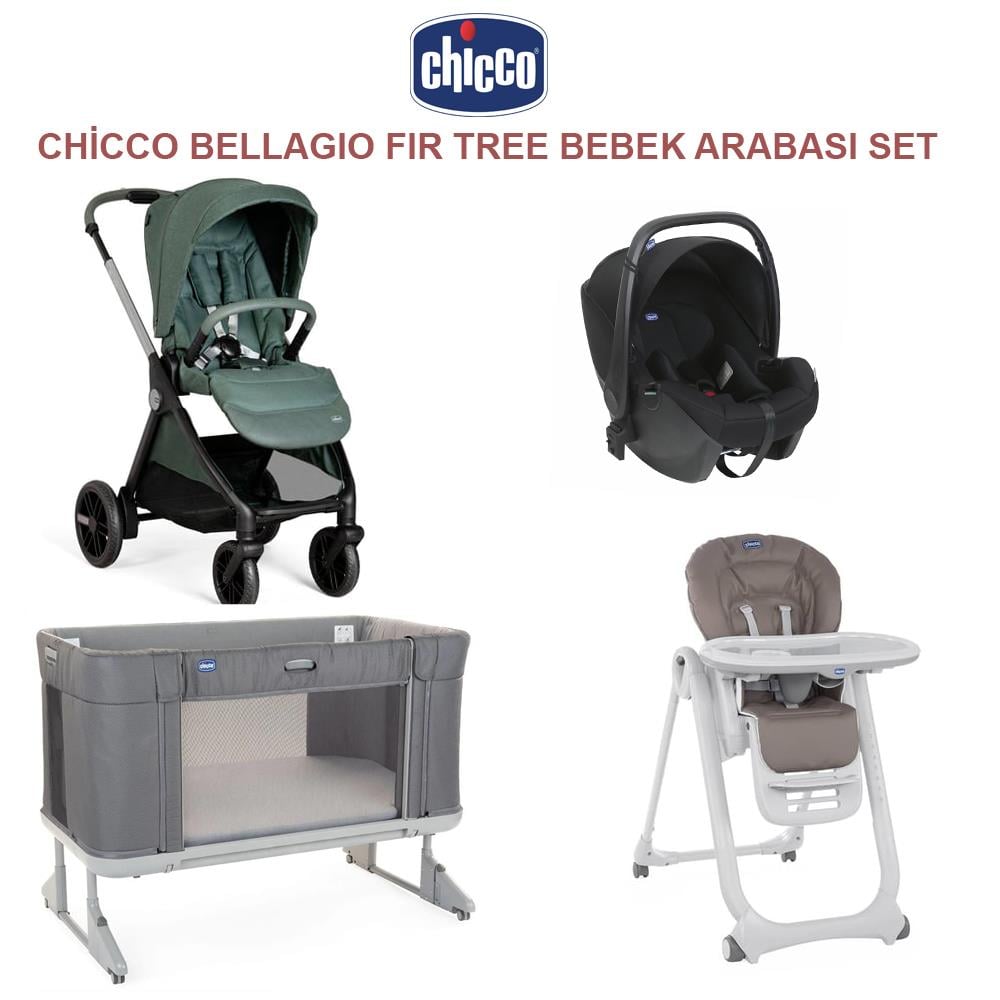 Bellagıo Fır Tree +  Polly Magic L.BROWN PR + Korry Essential Syah + Next2me Forever Co Sleeping Cot Moon Grey