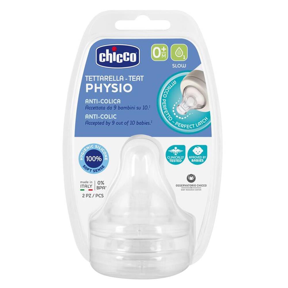 CHİCCO  Biberon Emziği WB 2li 2 Ay+ Orta Akış