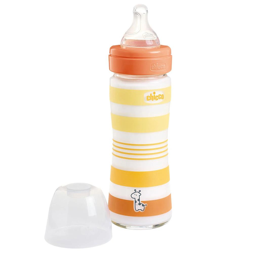 Chicco Bootle Wb Glass Orange  Biberon (240ml)