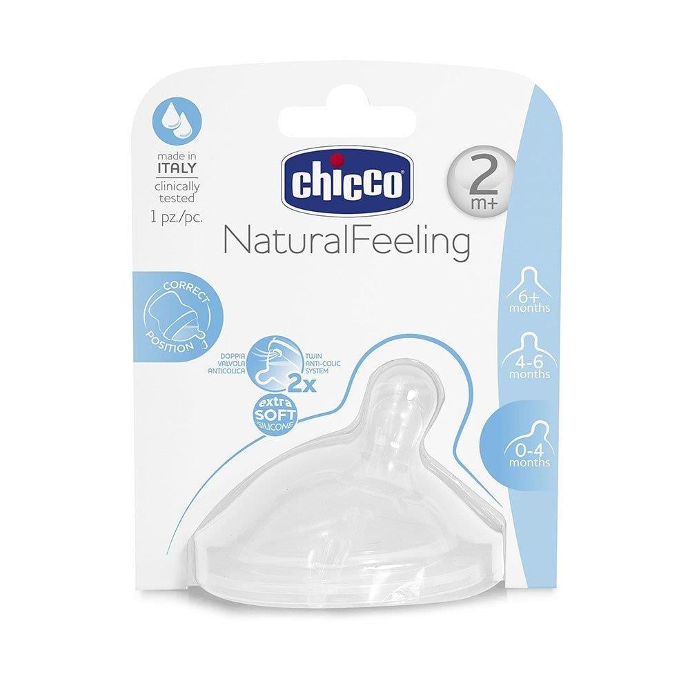 Chicco Natural feelıng Bıb.Emz.2 Ay+ Orta Akış Tekli