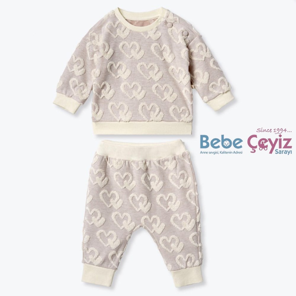 CİCCİM BABY 2'li Takım Sweet Hearted Jakarlı