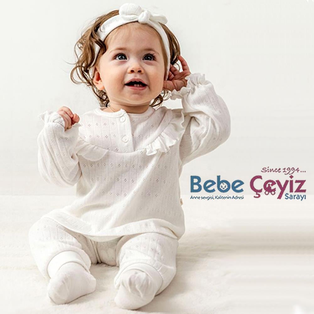 CİCCİM BABY First Spring Joy Bandanalı 3'lü Takım 