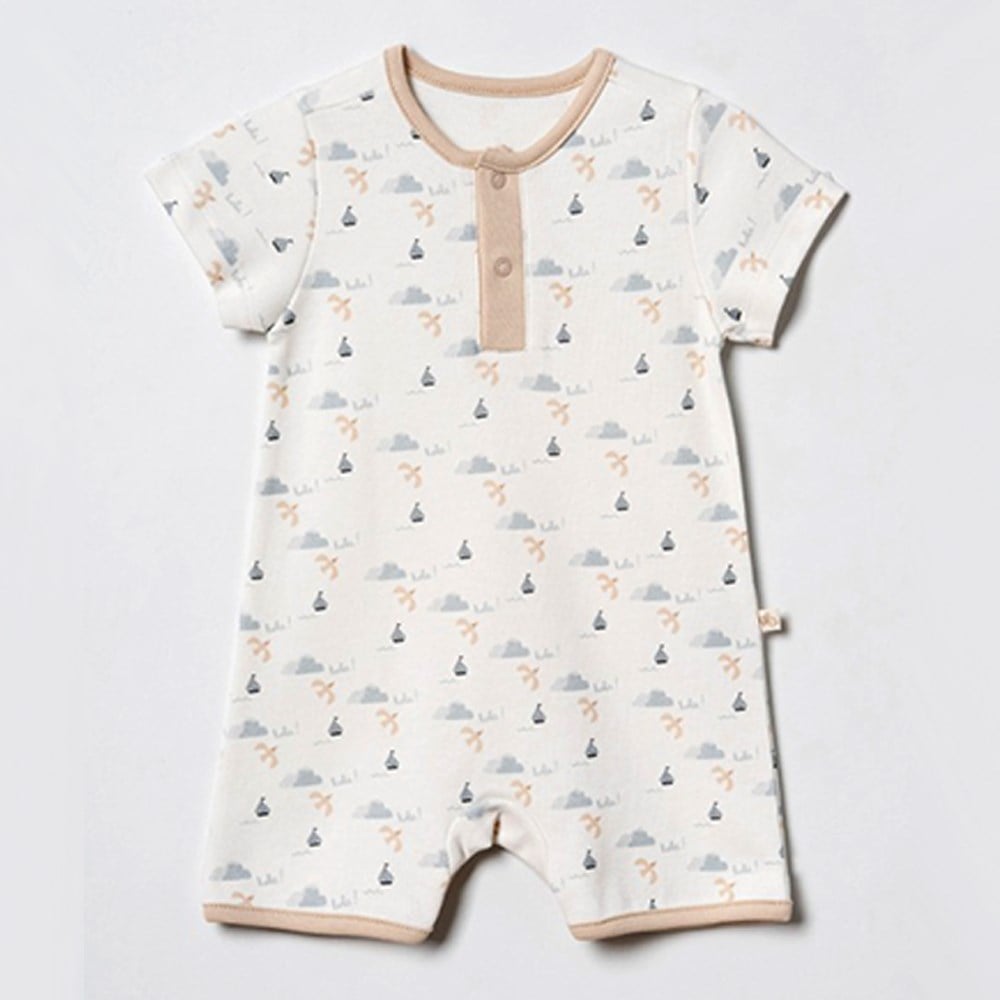 CİCCİM BABY Halo Seagull Baskılı Tulum  