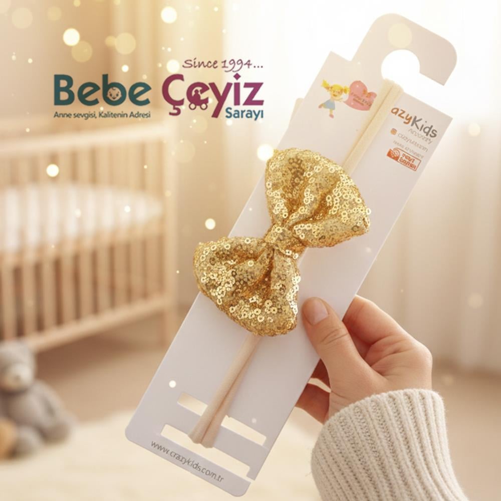CRAZY KİDS Pulpaletli Bandana ( Sarı )