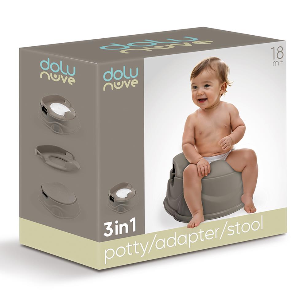 Dolu Toy Factory Basamak Lazımlık Adaptörü ( Gri )