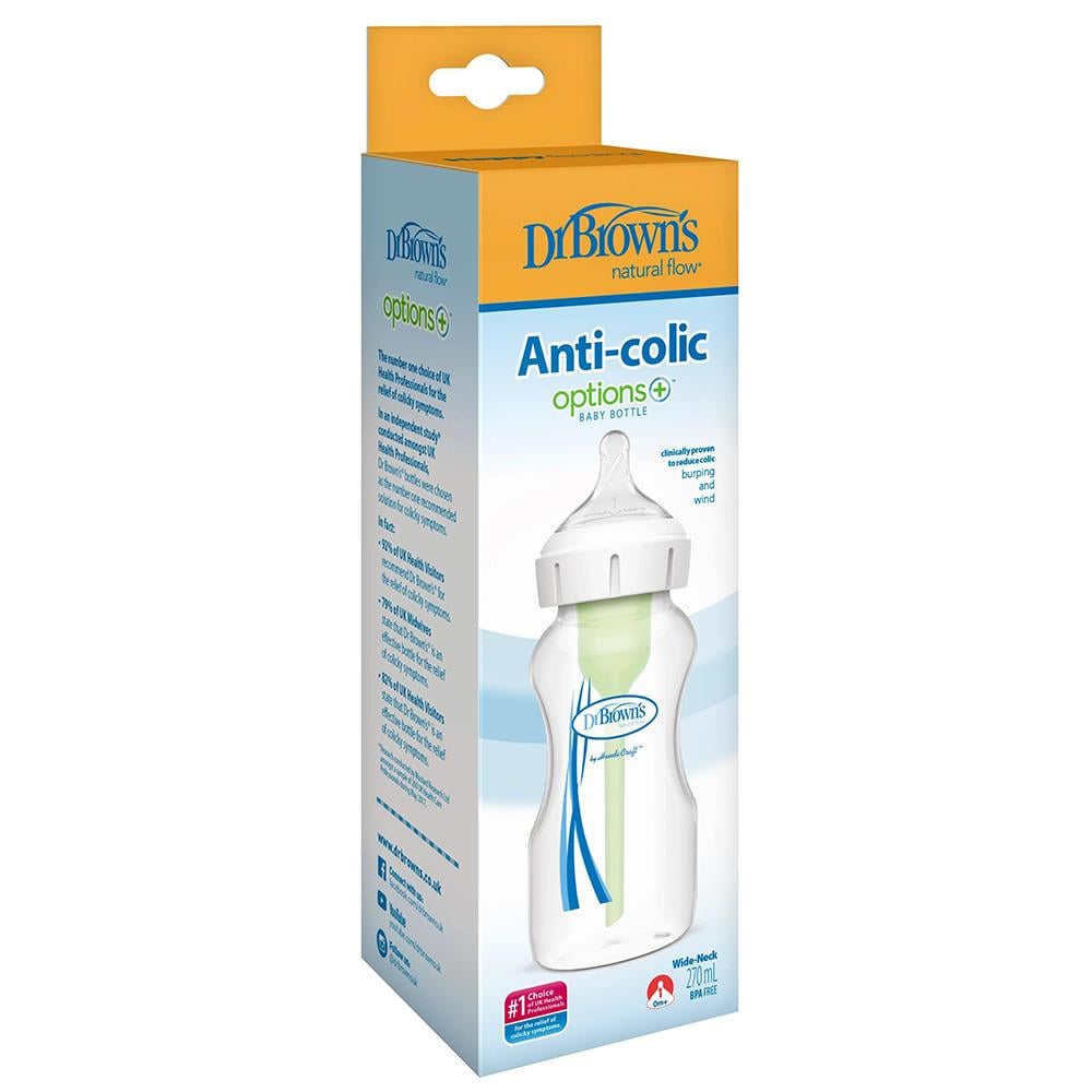 Dr. Brown's Geniş Ağız PP Biberon 270ml (0Ay+)