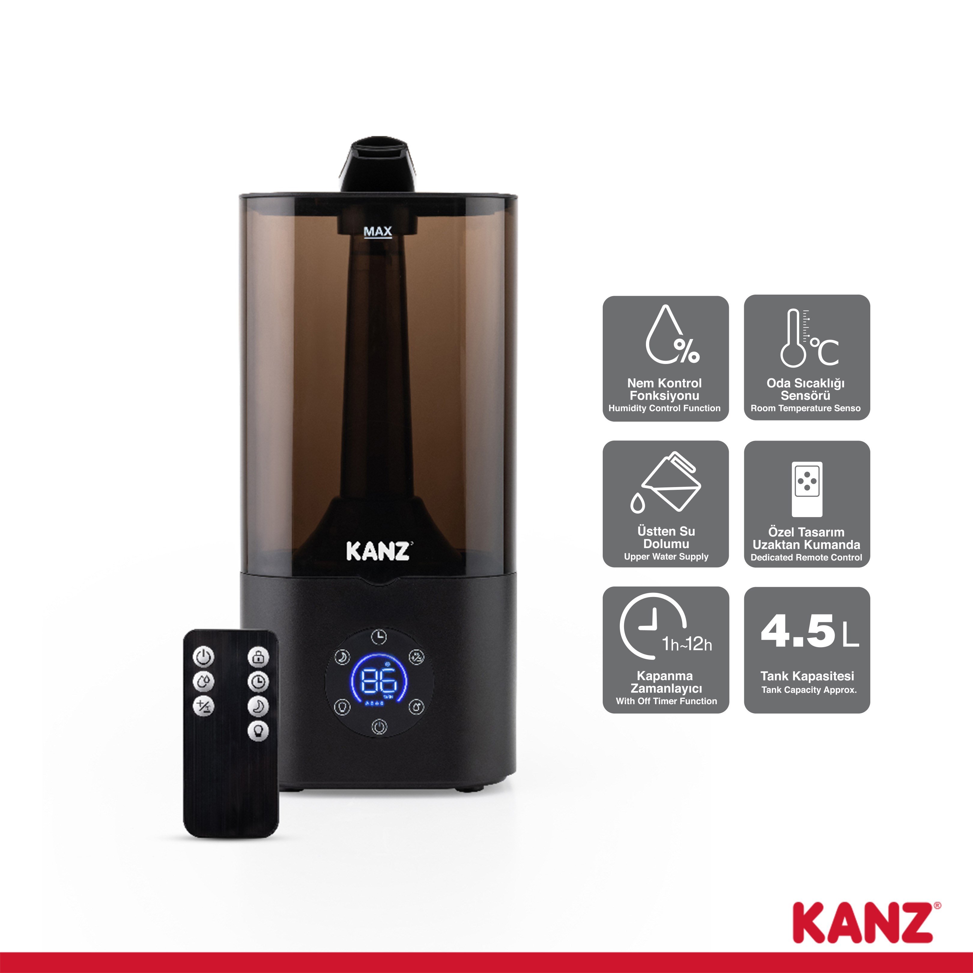 KANZ Buhar Makinesi Uzak. Kum. Digi. Soğuk Buhar