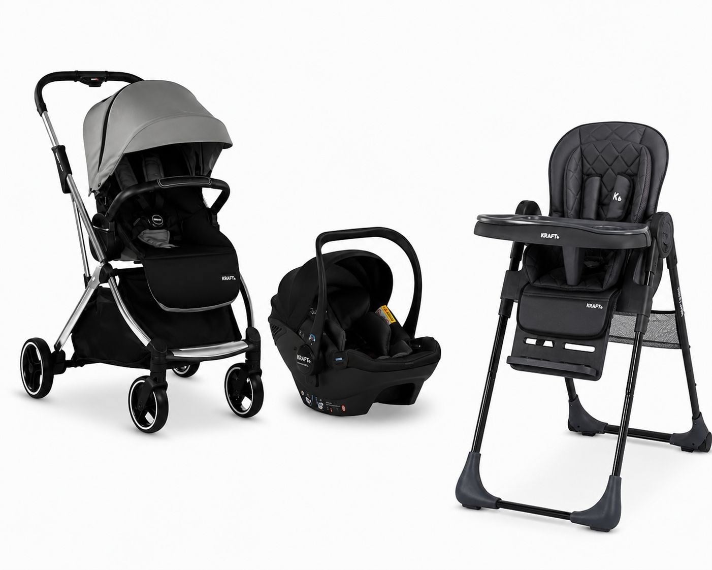 KRAFT KENYA GRİ + RESTO SİYAH SET