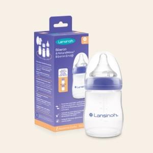 Lansinoh Naturalwave Biberon&Biberon Emziği (160ml)