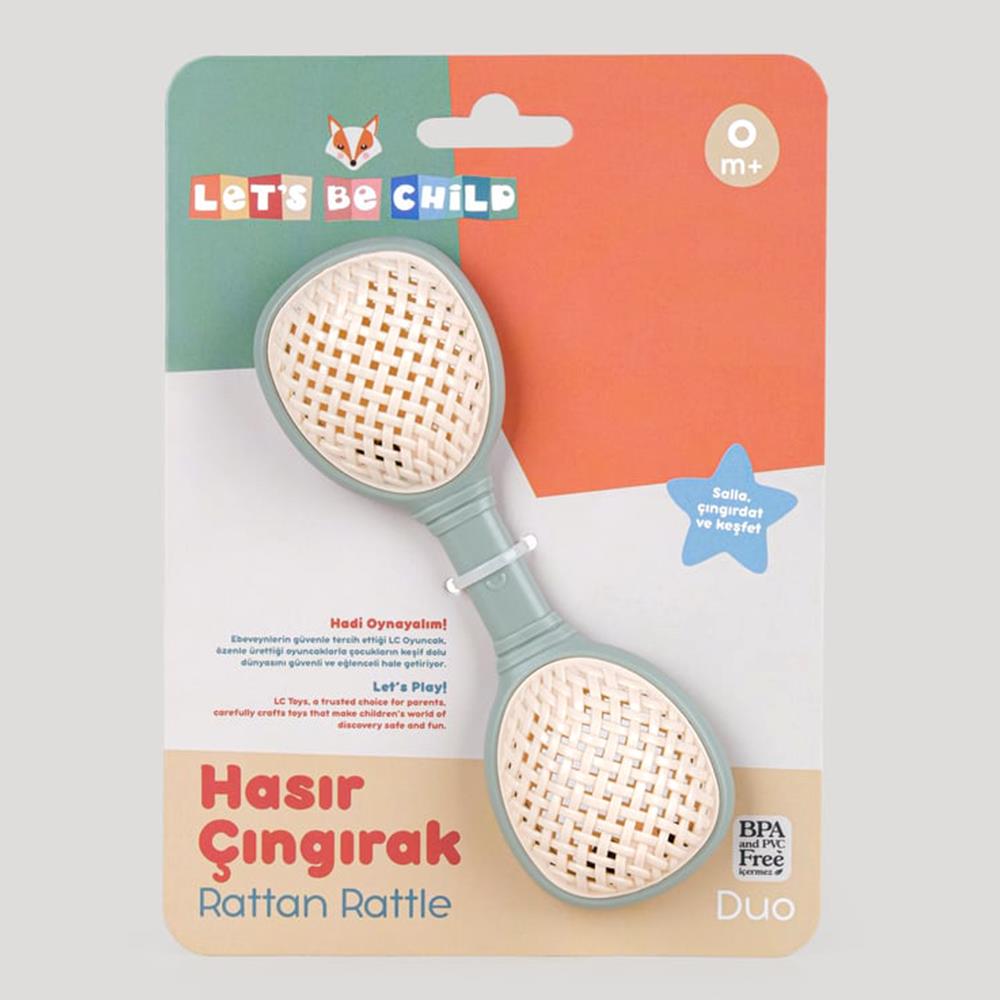 Let's Be Child Lc Hasır Çıngırak Duo ( 2'li ) Oyuncak