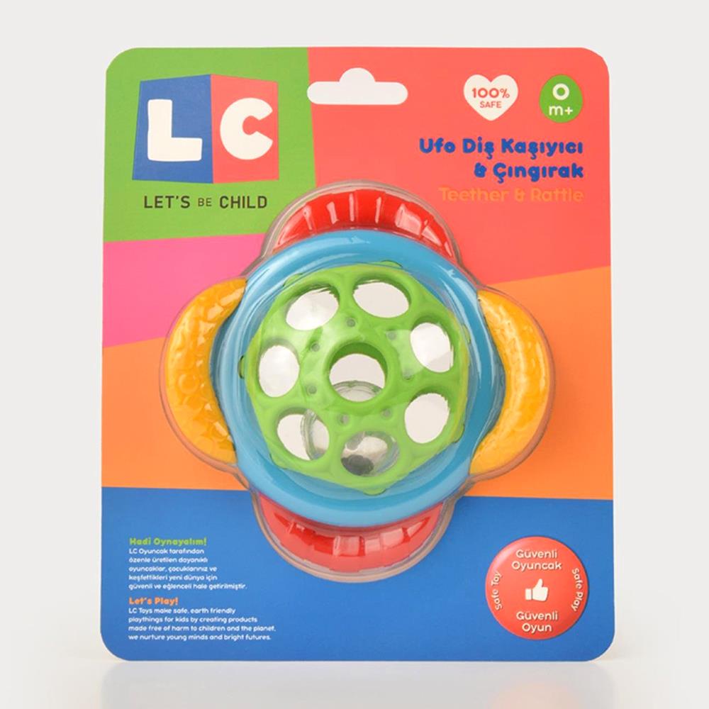 Let's Be Child Ufo Diş Kaşıyıcı Çıngırak (3Ay+)