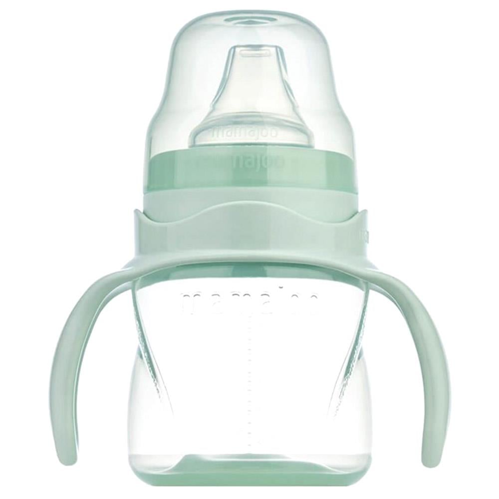 Mamajoo Kulplu Akıtmaz Eğitici Bardak Powder Green 160 ml (6 Ay+)