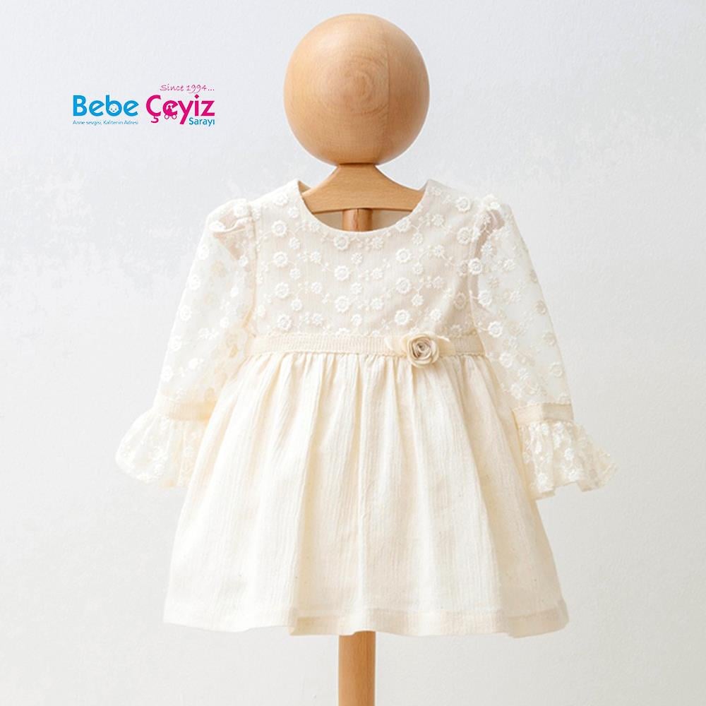 MİOMİNİ Brodeli Tül Elbise