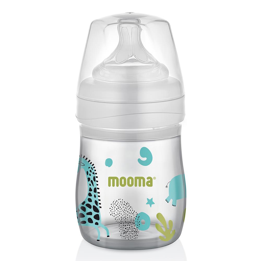 MOOMA Neeko Hayvan Desenli Biberon 150 ml ( 0-6 Ay Yavaş Akış )