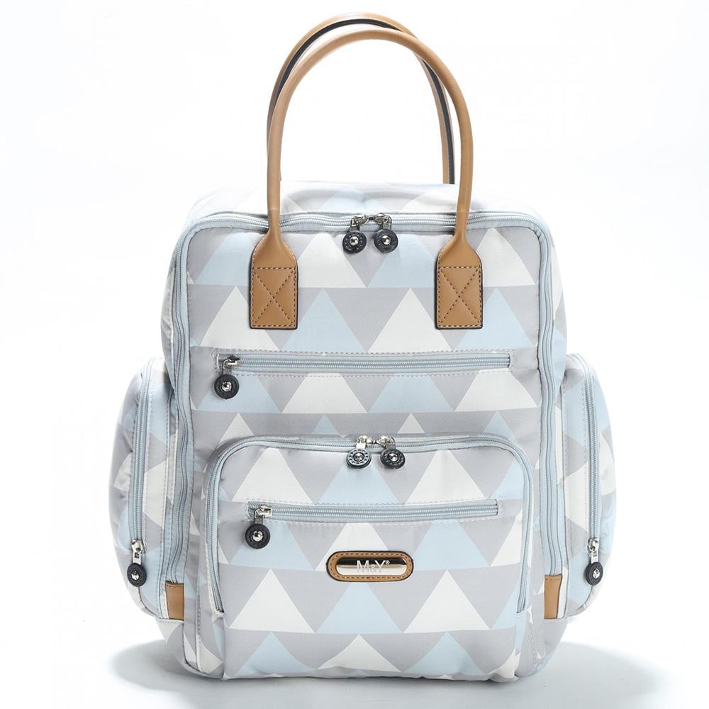 M&Y COLLECTION Eos Diğital Sırt Çantası ( Gri - Mavi )