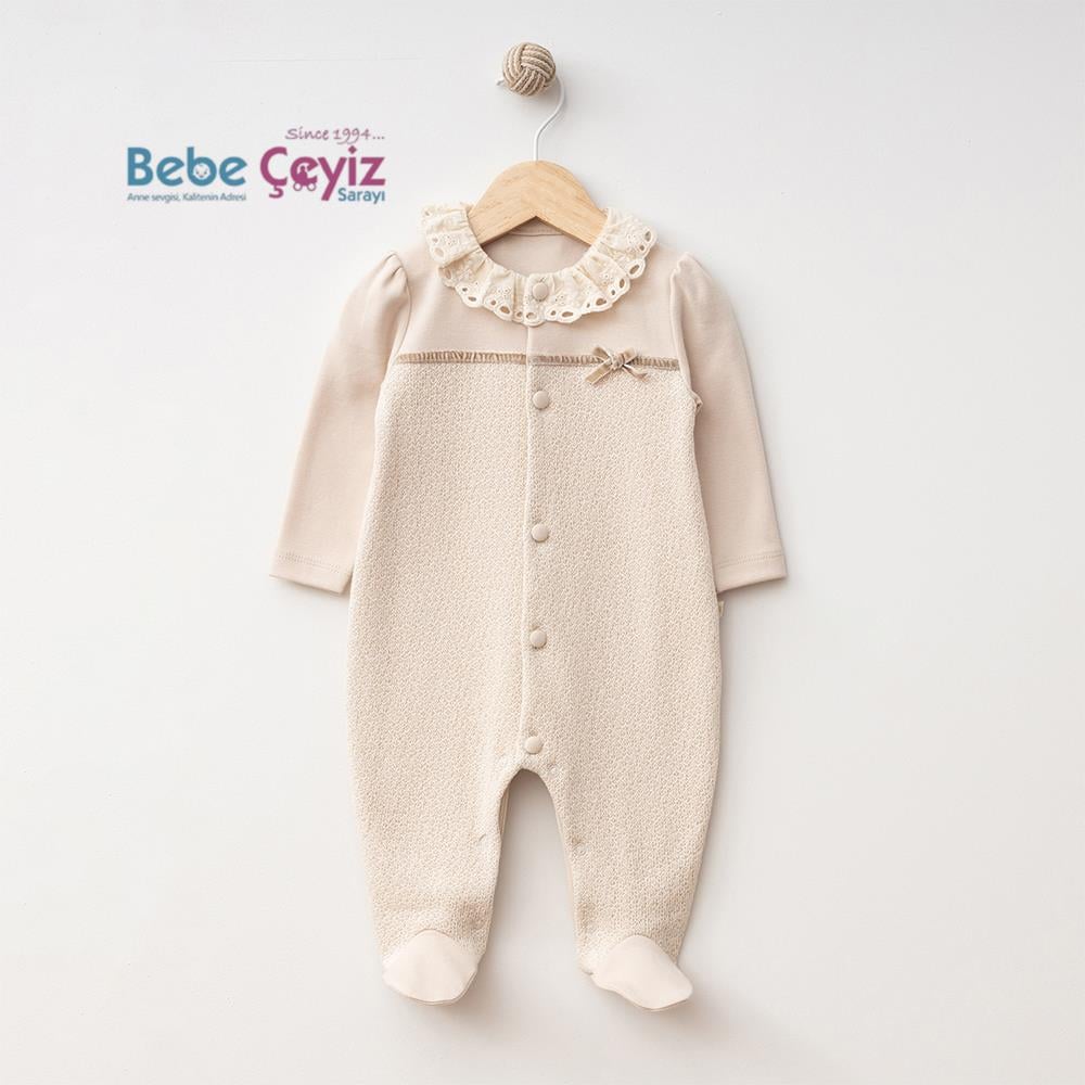 MYMİO BABY Brodeli Örme Kız Tulum