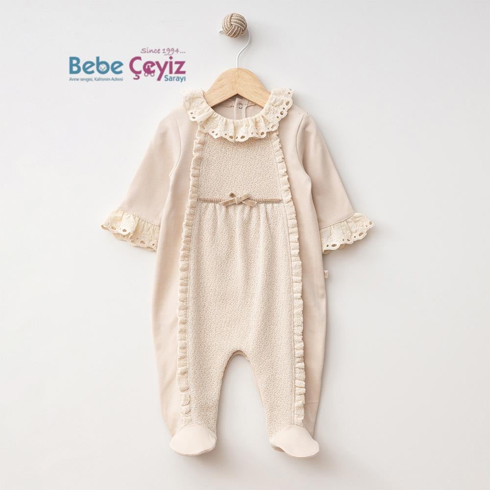 MYMİO BABY Brodeli Örme Kız Tulum