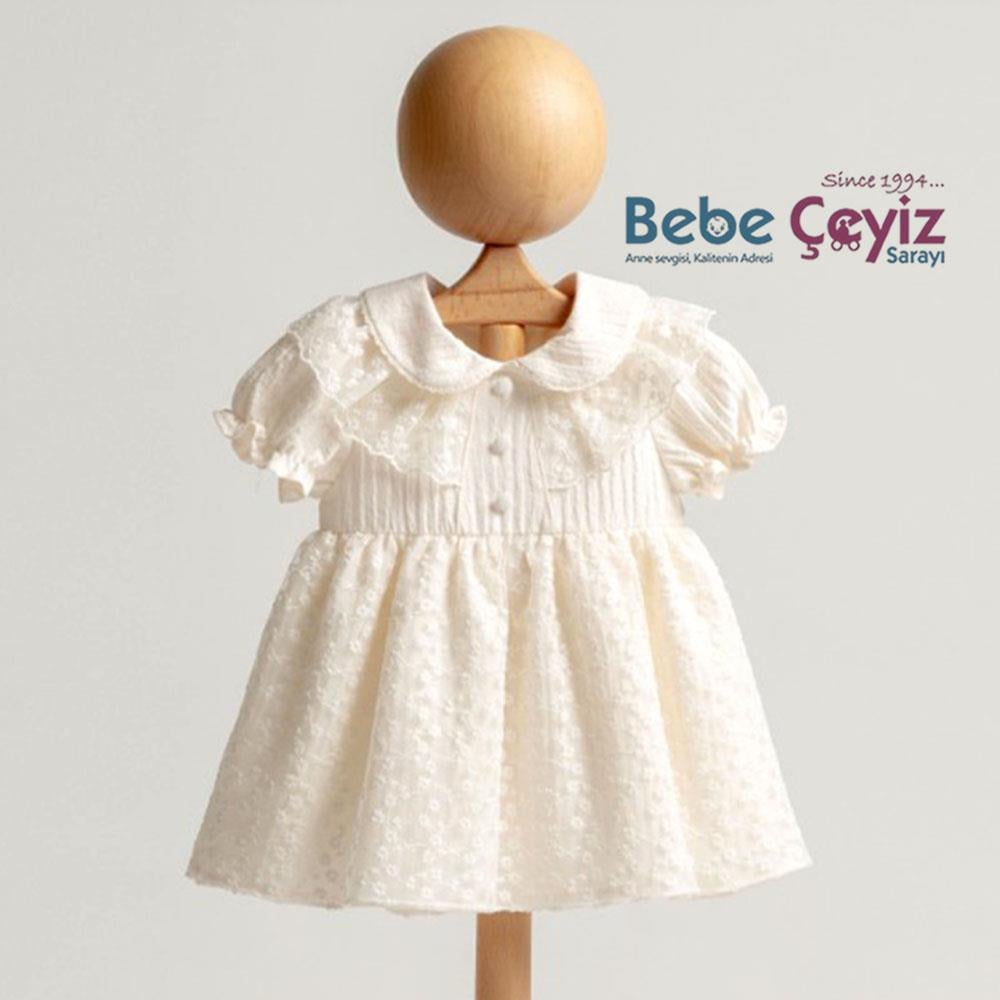 MYMİO Papatyalı Brode Elbise ( Kız )