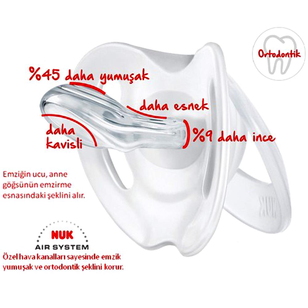 Nuk Emzik Classic 6-18 Ay 2 li