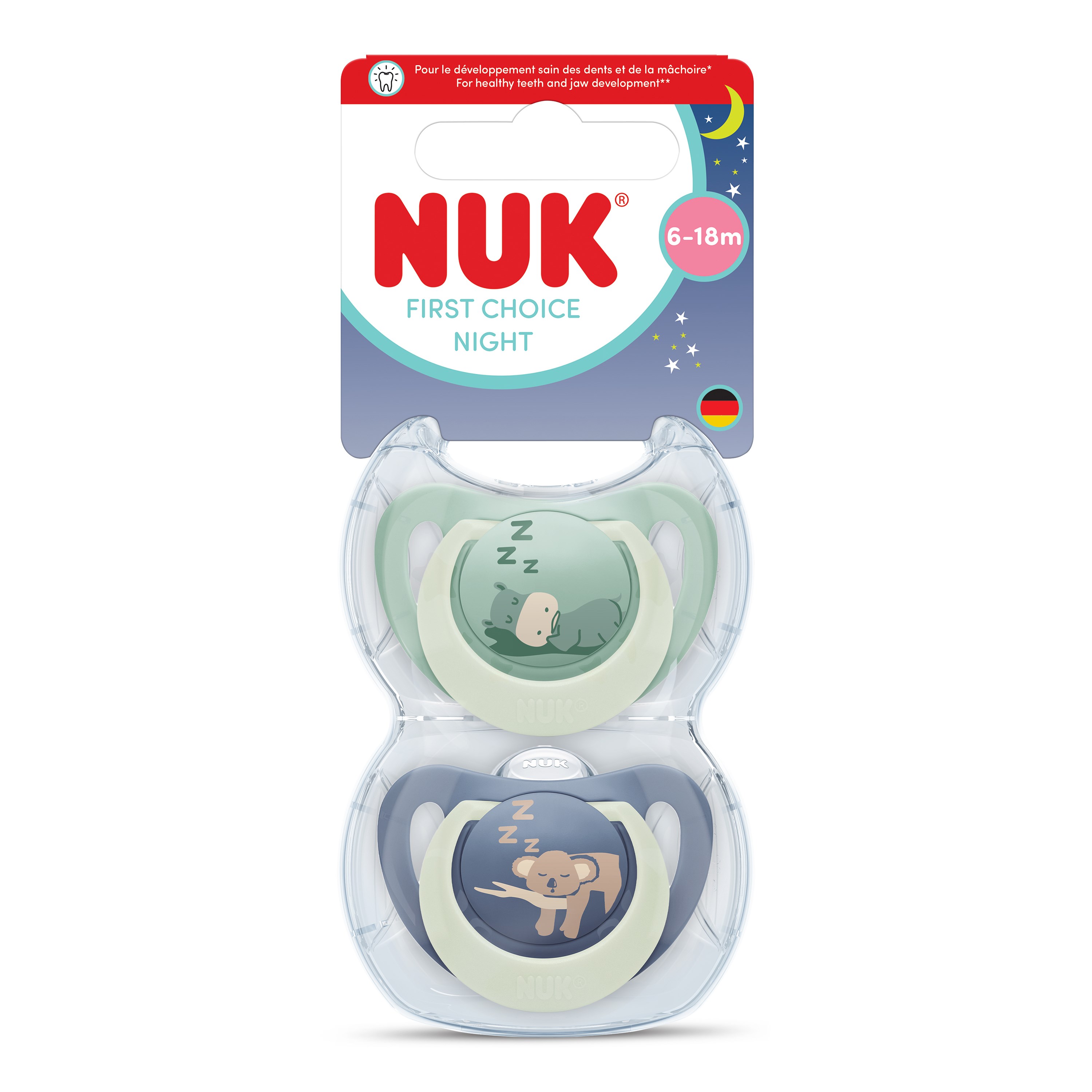 NUK Emzik FC Night 2li Gece 6-18ayGri/YeşilErkek