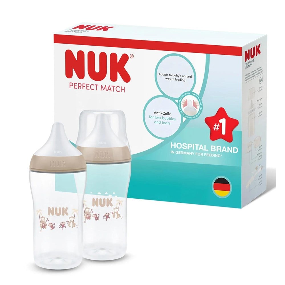 NUK Perfect Match 2'li Biberon PP ( 260 ml )