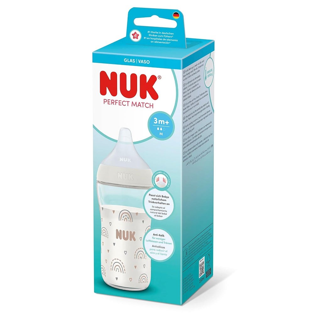 NUK Perfect Match Cam Biberon 230 ml ( Beyaz ) 