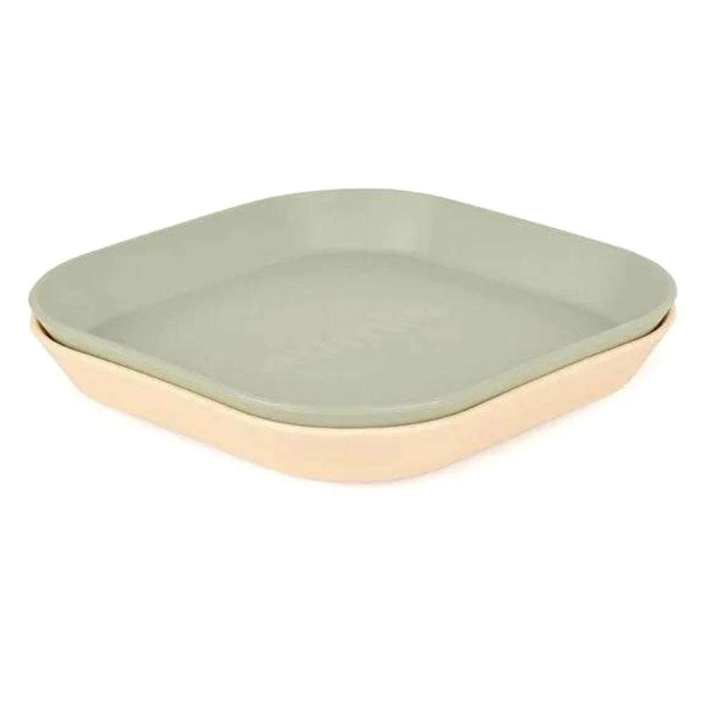 NUMİO 2li Kare Tabak & Sage Green Vanillia