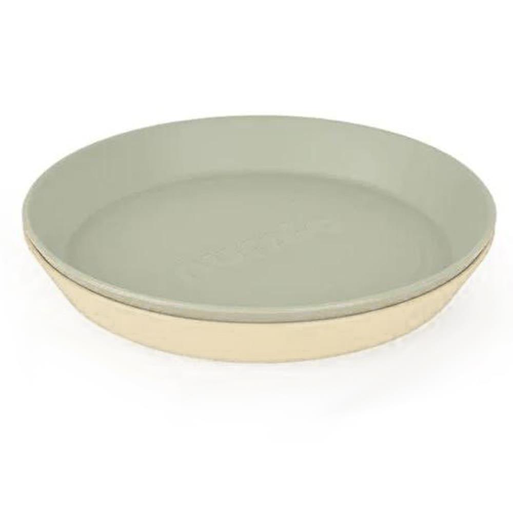 NUMİO 2'li Yuvarlak Tabak & Sage Green Vanillia