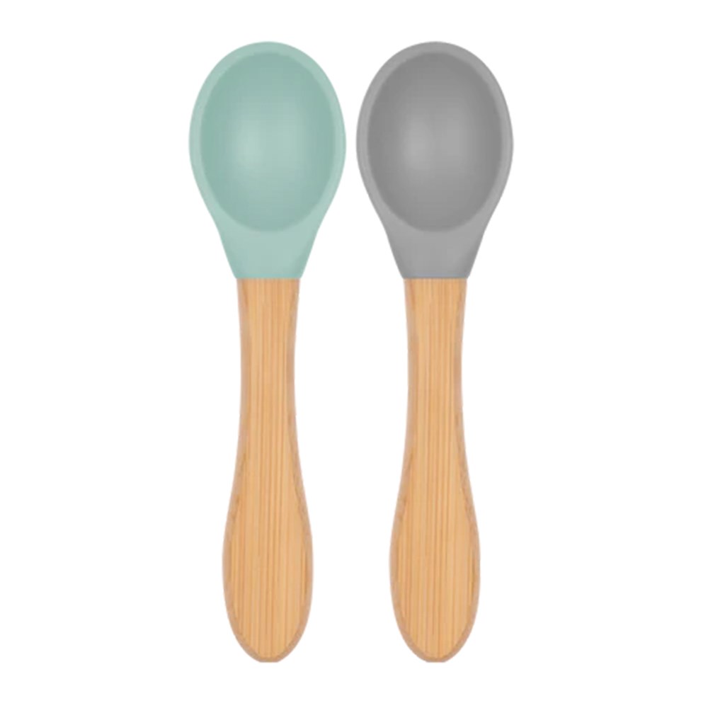 OİOİ 2'li Bambu Saplı Kaşık ( River Green / Powder Grey )