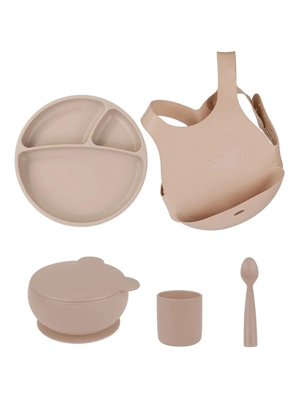 Oioi 5 Parça Önlüklü Set(Bej)