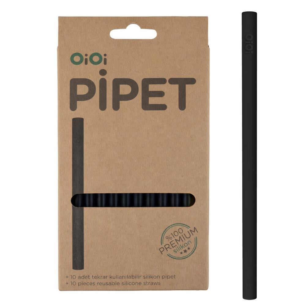 Oioi Silikon Pipet 10’Lu Siyah (6Ay+)