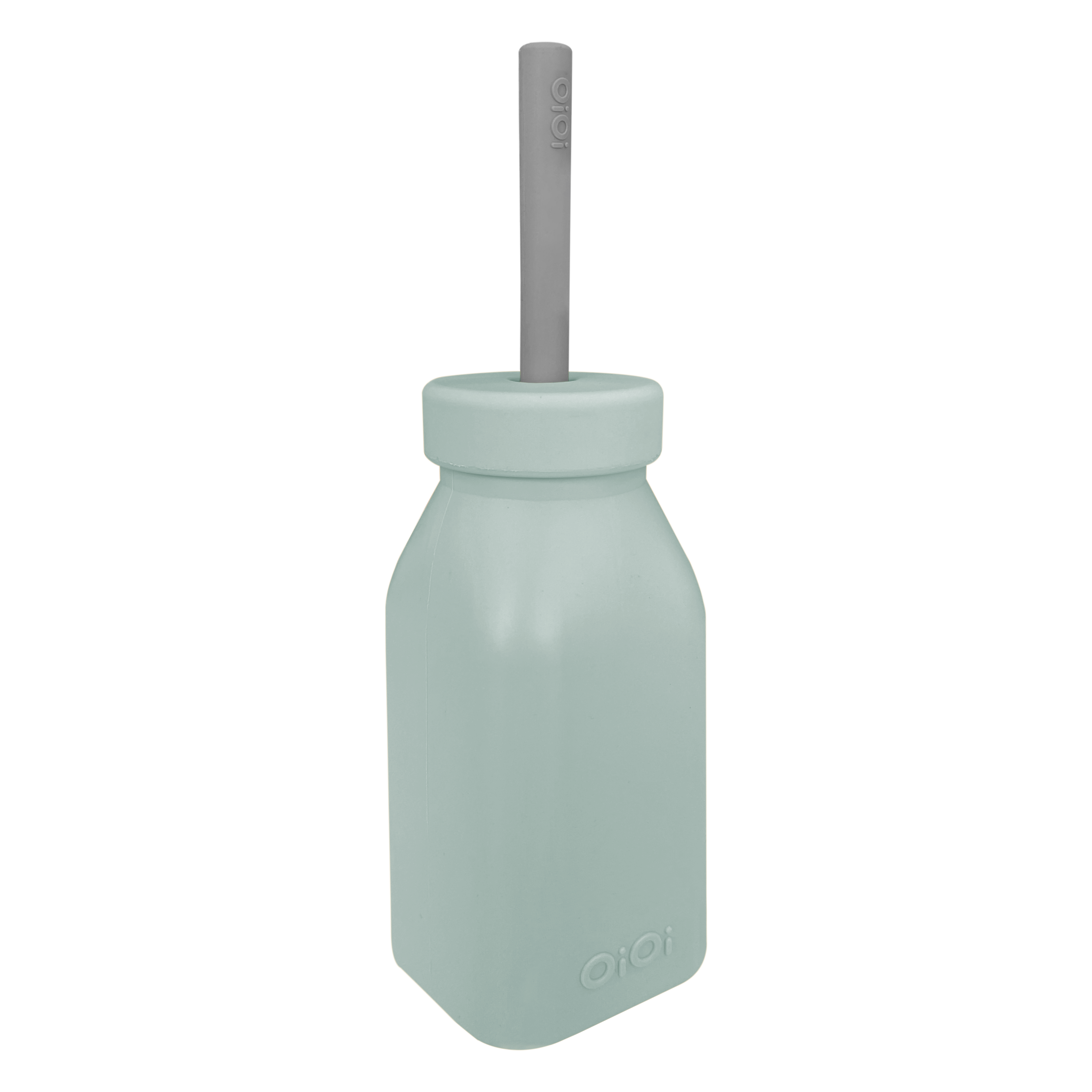 Oioi Şişe + Pipet River Green-Powder Grey (6Ay+)