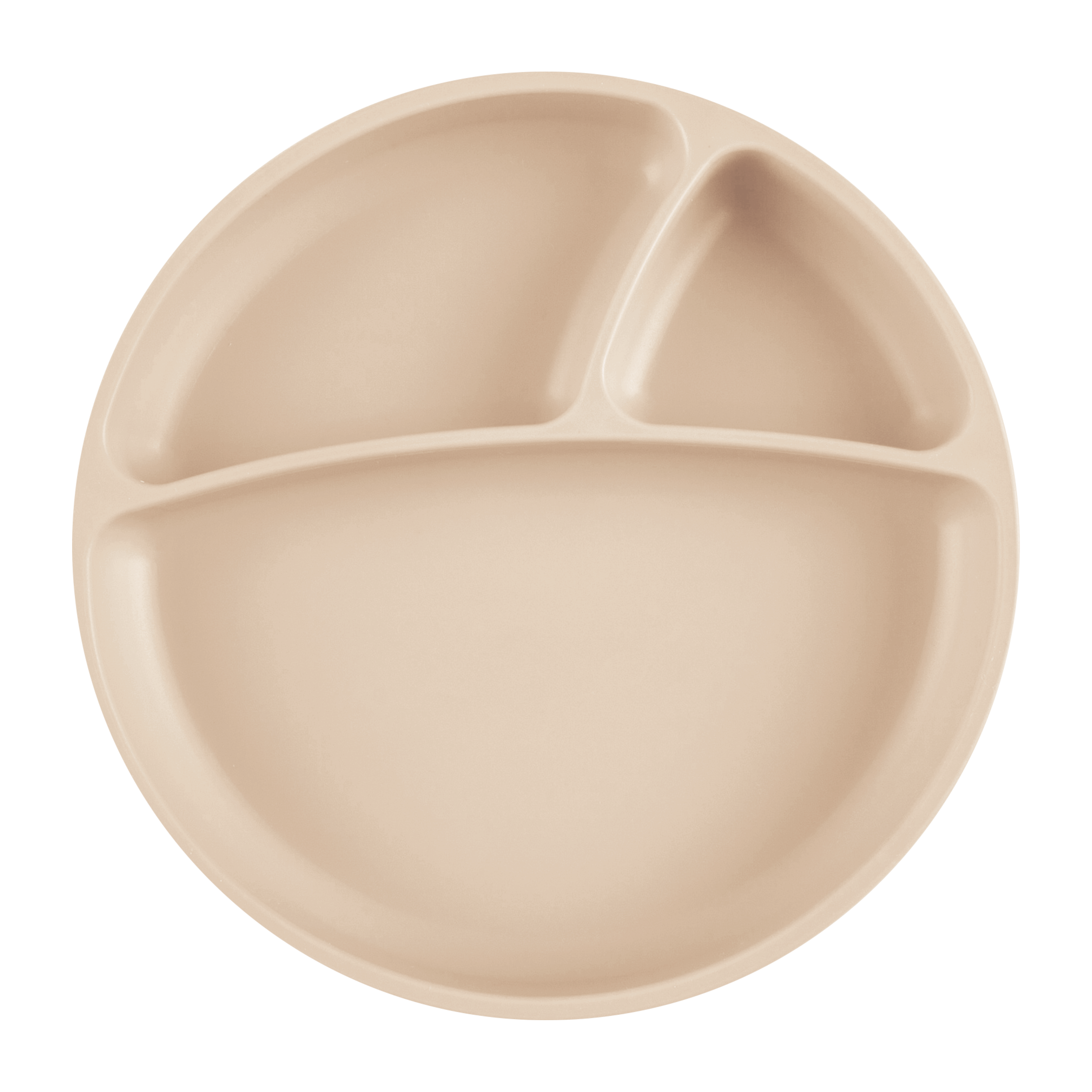 Oioi Vakum Tabanlı Silikon Tabak Porsiyon Bubble Beige (6Ay+)